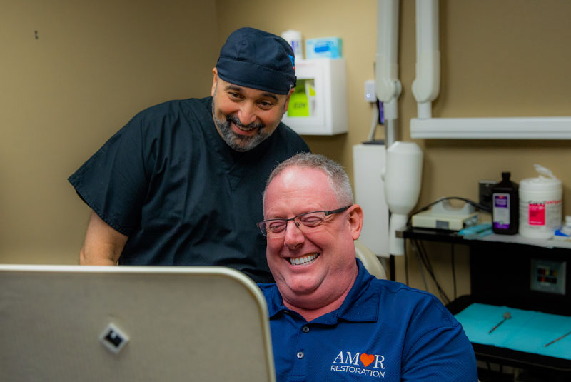 robert with dr attar after smile make over